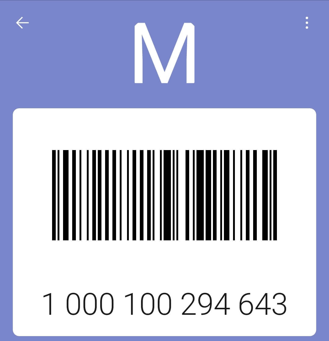 Штрих-код карты магазина Модис.