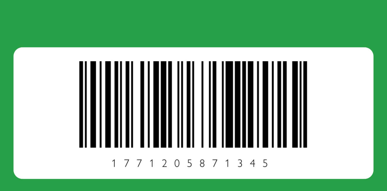 Штрих-код карты Бенеттон.